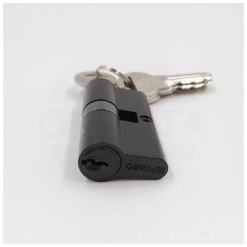 Цилиндр FUARO (100 ZA/60) 1000ZAKey60 (25+10+25) BL черный ключ/ключ