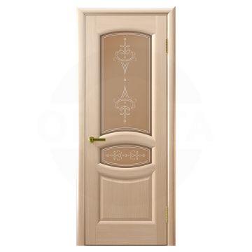 Дверь шпонированная со стеклом одностворчатая Анастасия