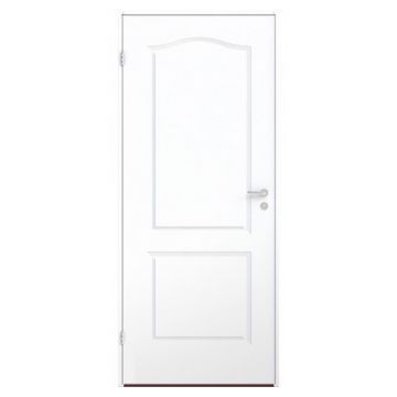 Дверь белая одностворчатая 2-х филенчатая