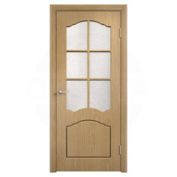 Дверь ламинированная со стеклом одностворчатая Лидия