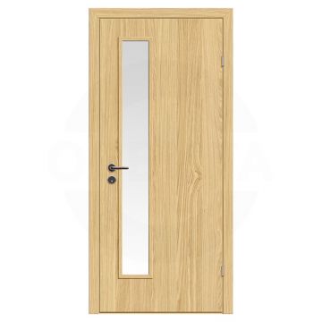 Дверь техническая деревянная со стеклом одностворчатая (Экошпон) серия Интер мод.05