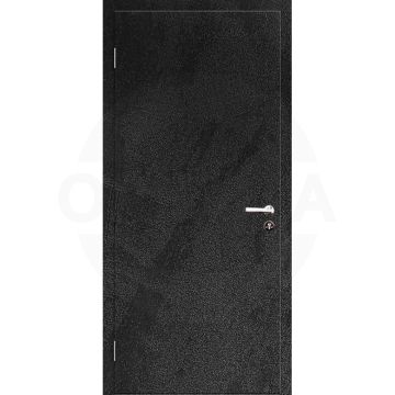 Дверь пластиковая одностворчатая KAPELLI-Classic Гладкая ЧЁРНЫЙ БЕТОН