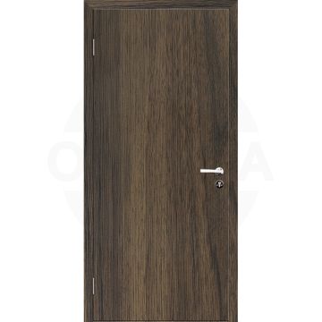 Дверь пластиковая одностворчатая KAPELLI-Classic Гладкая ОРЕХ ПЕКАН ШОКОЛАД