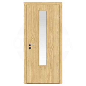 Дверь техническая деревянная со стеклом одностворчатая (Экошпон) серия Интер мод.04