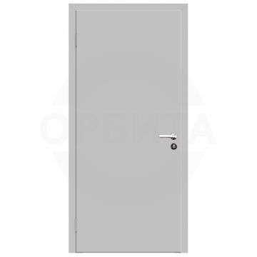Дверь серая RAL7047 пластиковая одностворчатая KAPELLI-Classic Моноколор гладкий